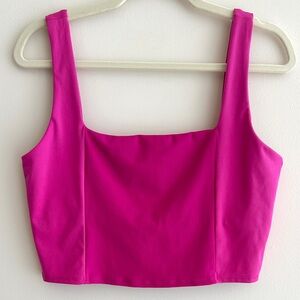 Sincerely Jules Active Sports Bra, Two Tone Magenta, Size Large